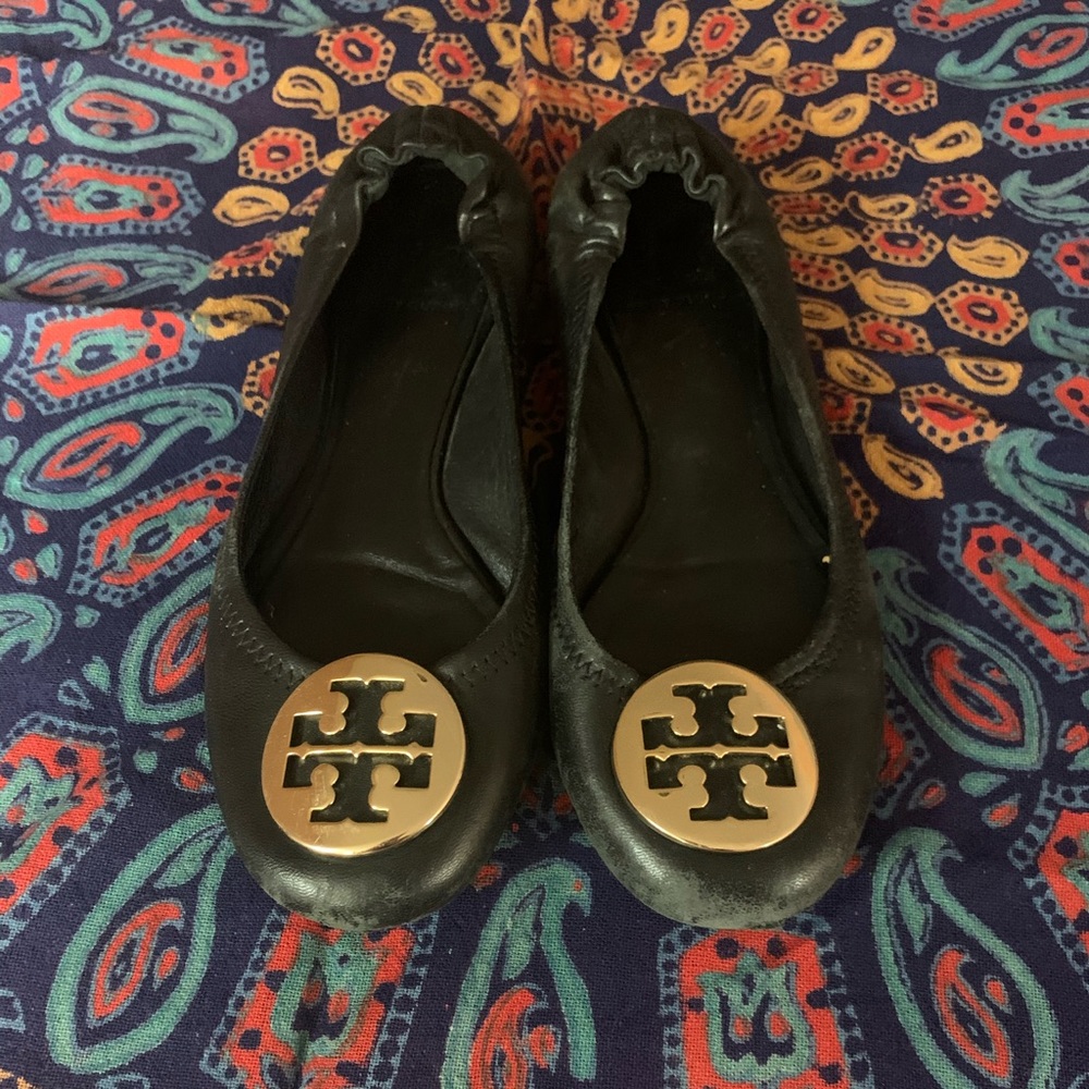 Tory Burch Black Flats Size 7